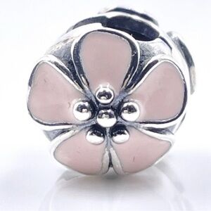 Authentic Pandora Cherry Blossom Clips Pink Enamel Sterling Silver 791041EN40